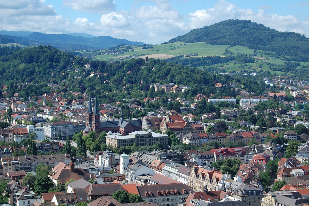 Blick auf Freiburg im Breisgau